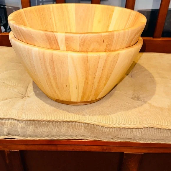 Hearth & Hand Natural Rubberwood Bowl - Picture 4 of 9